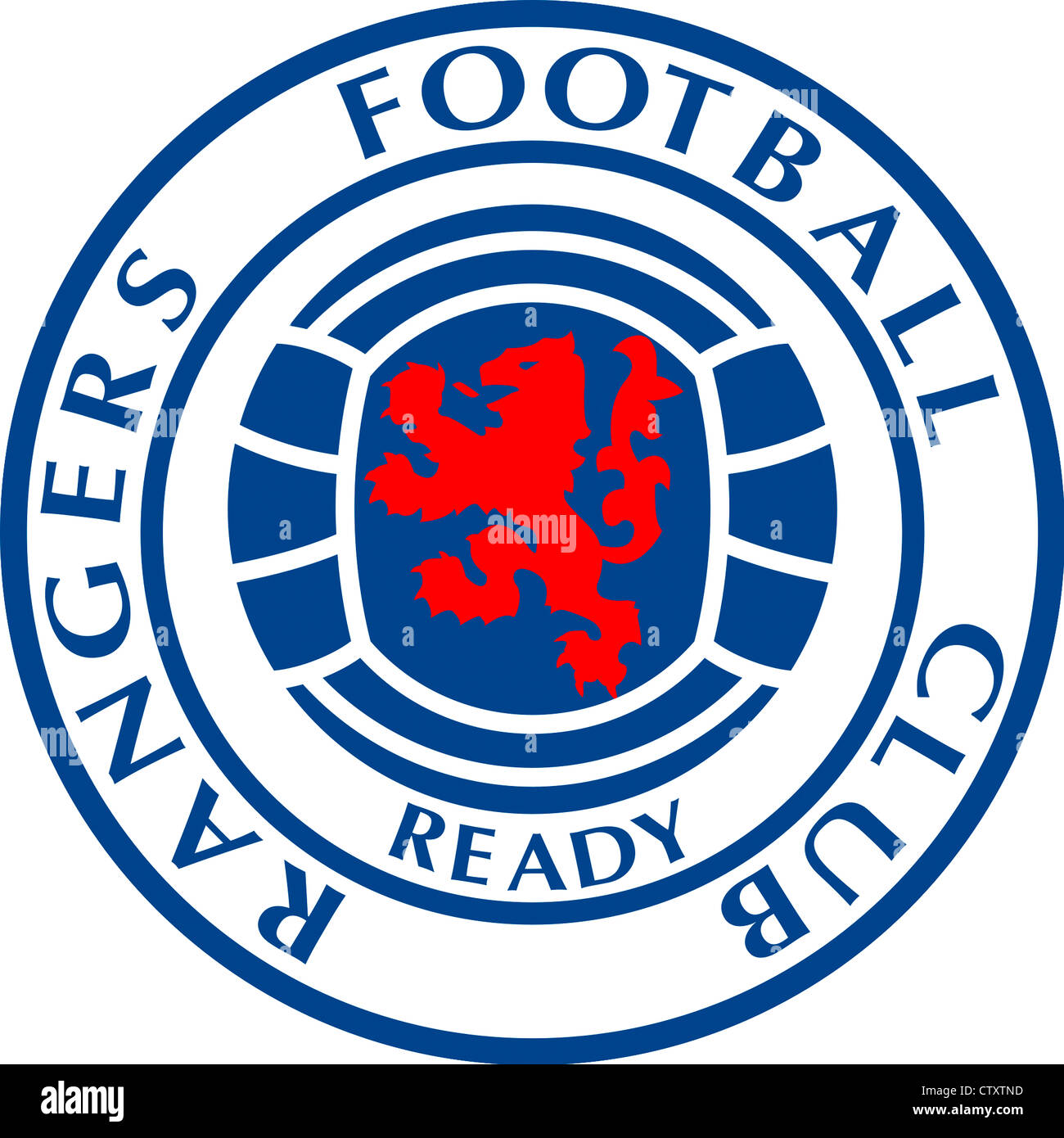Logo della Scottish Football team Glasgow Rangers. Foto Stock