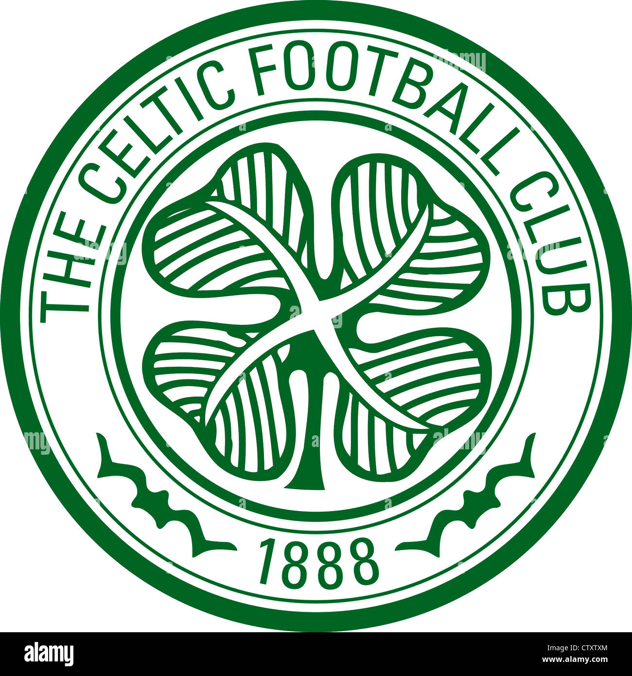 Logo della Scottish Football team Celtic Glasgow. Foto Stock