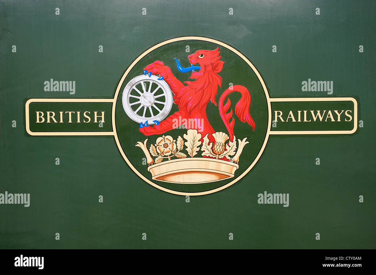 Vintage British Railways logo Foto Stock