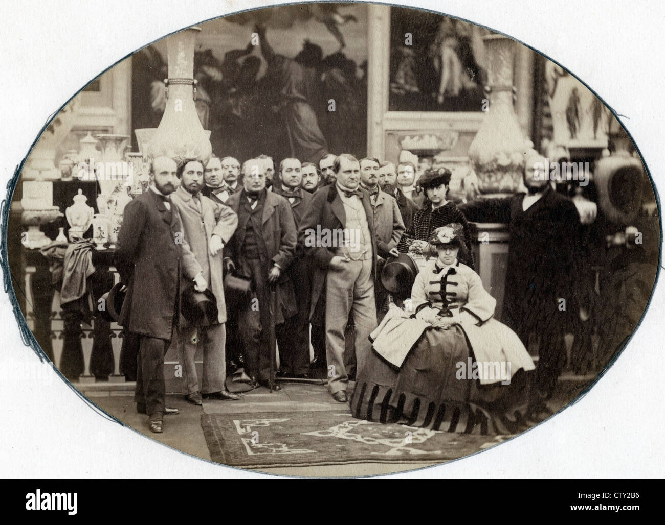 Il principe Napoleone e la principessa Clotilde, ca 1860 Foto Stock