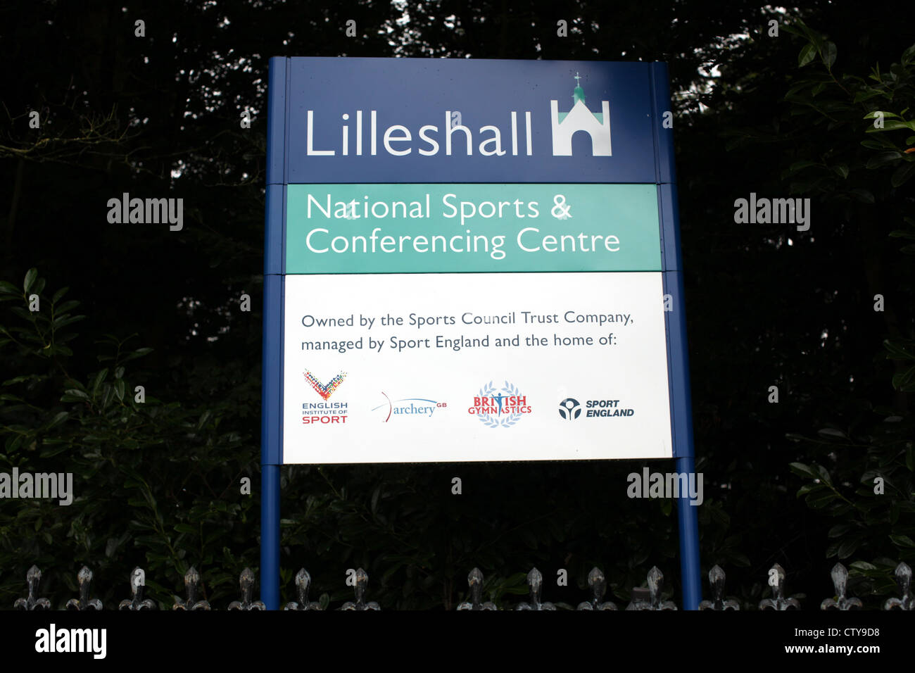 Lilleshall Nazionale Sport e centro conferenze digital signage Foto Stock