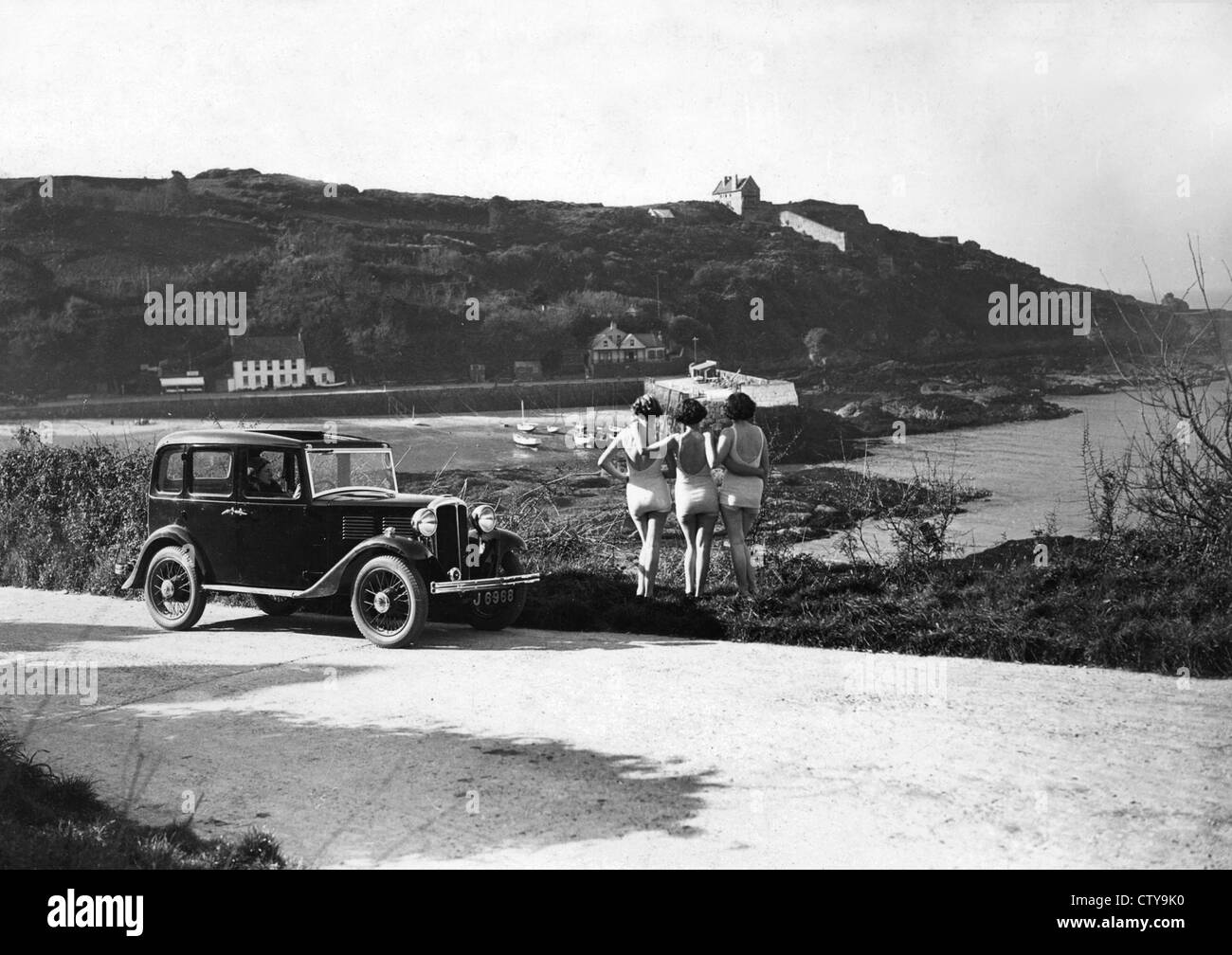 1932 Piccolo Standard nove saloon al Royal Bay, Jersey. Foto Stock