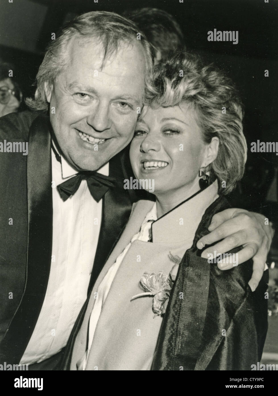 ELAINE PAIGE UK cantante con Tim Rice nel 1985 Foto Stock