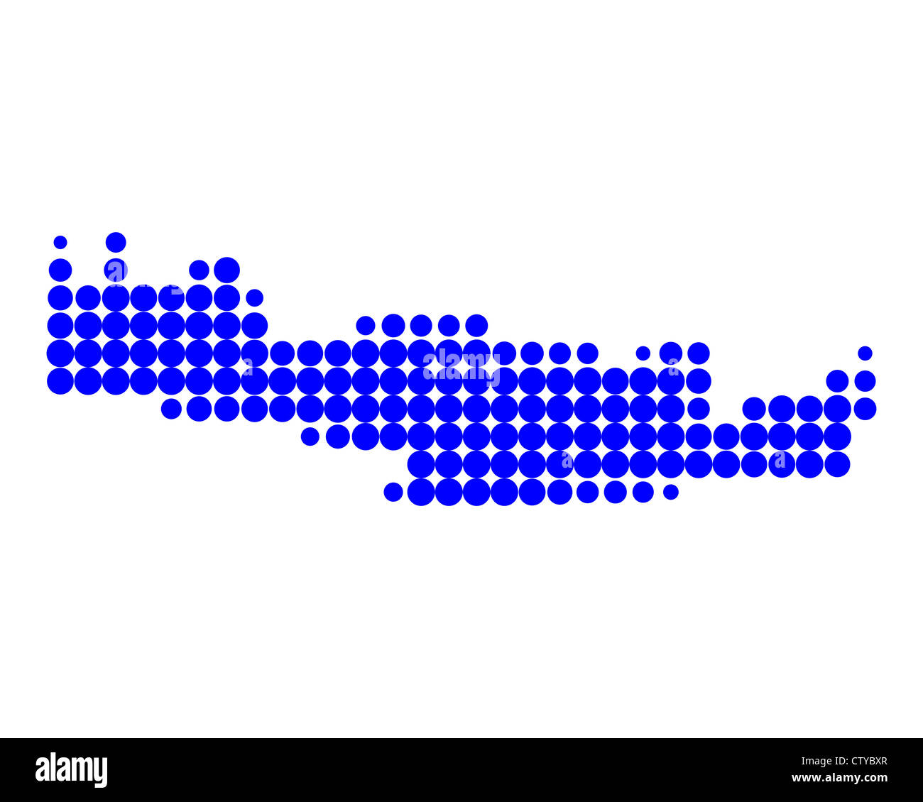 Mappa di Creta Foto Stock