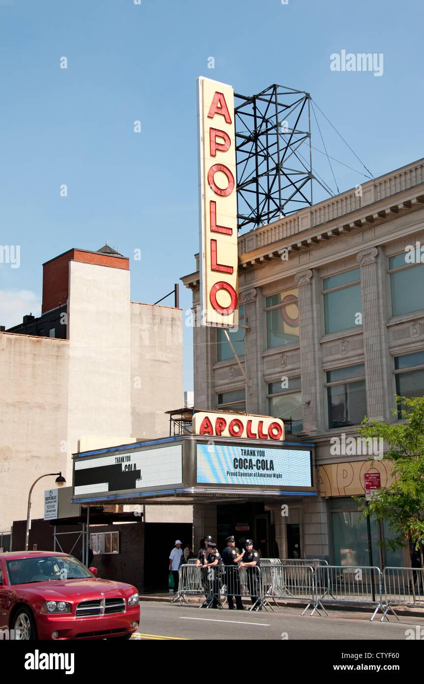 Apollo Cinema Teatro Dr Martin Luther King Jr Boulevard Harlem New York Manhattan Stati Uniti Foto Stock