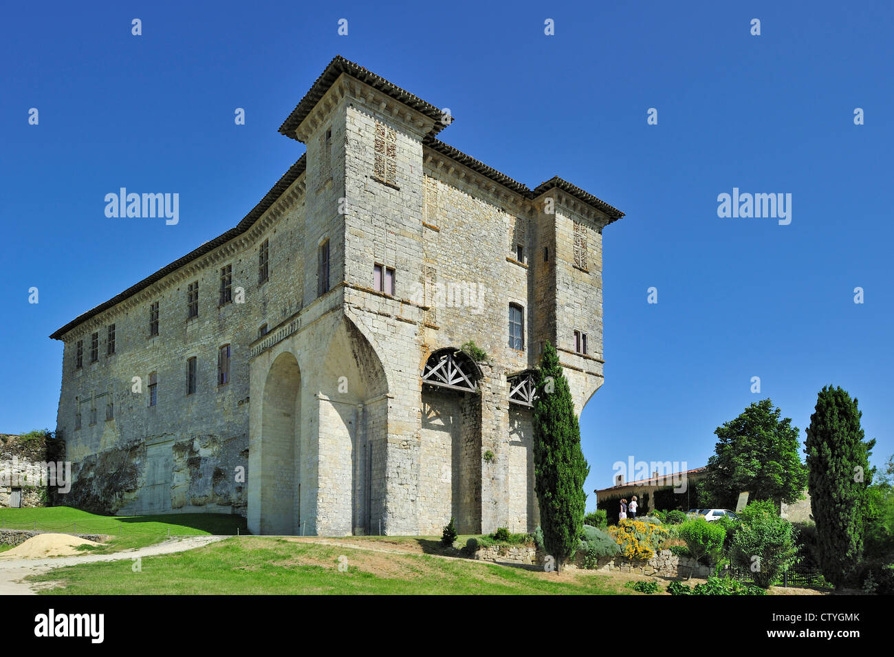 Il medievale castello Château de Lavardens in Midi-Pyrénées, Pirenei, Francia Foto Stock