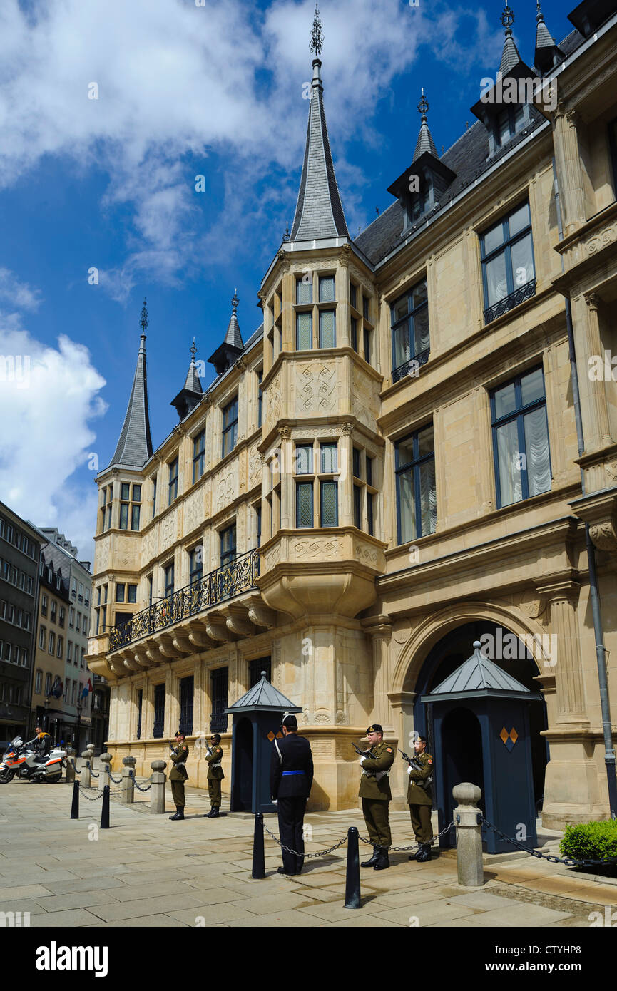 Palais Grand Ducal nella città di Lussemburgo Foto Stock