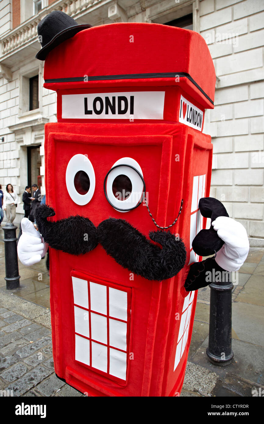 Scherzo telefonico rosso Box London REGNO UNITO Foto Stock