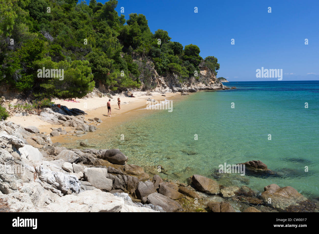 Spiaggia appartata al Maratti Foto Stock