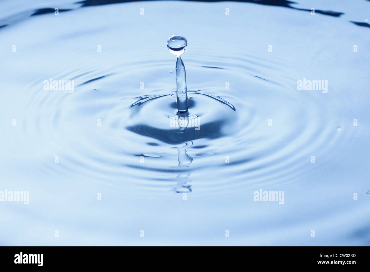Una goccia d'acqua Foto Stock