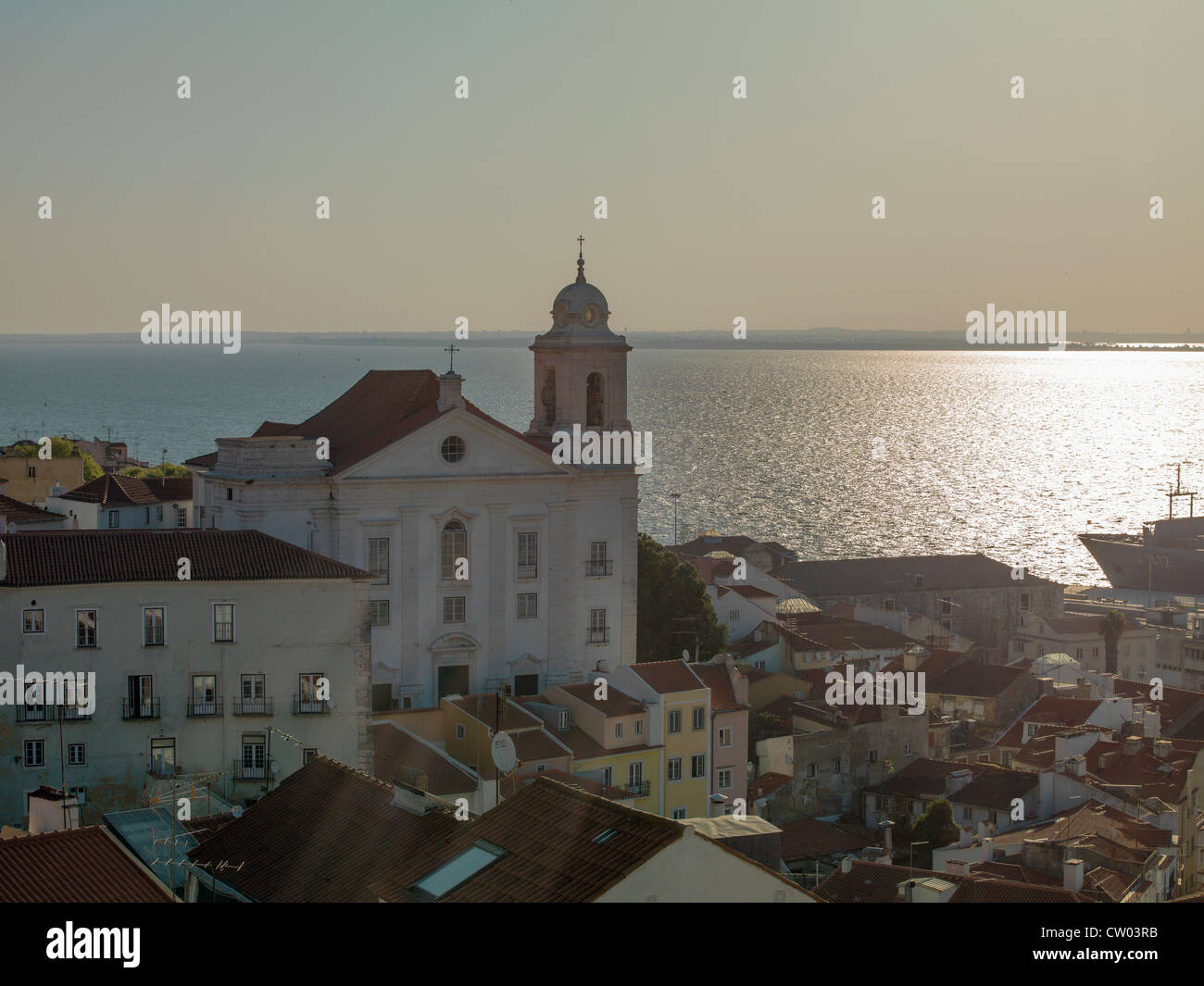 Vista aerea di ornati edifici in città Foto Stock