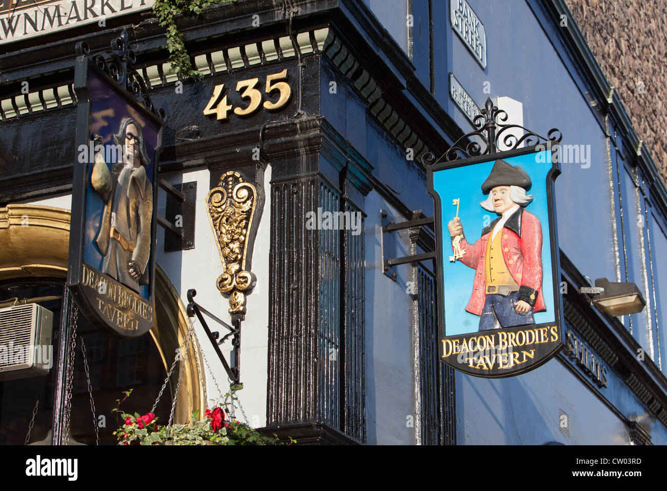 Deacon Brodies Tavern. Il Royal Mile di Edimburgo Regno Unito Scozia Foto Stock