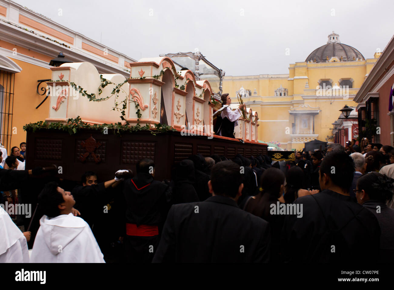 Antigua Guatemala processione Foto Stock