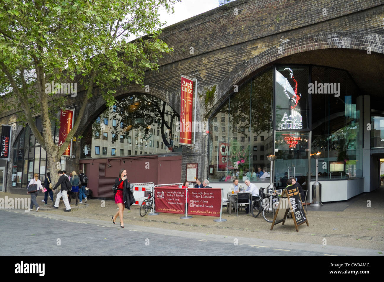 L arciduca wine bar South Bank London REGNO UNITO Foto Stock