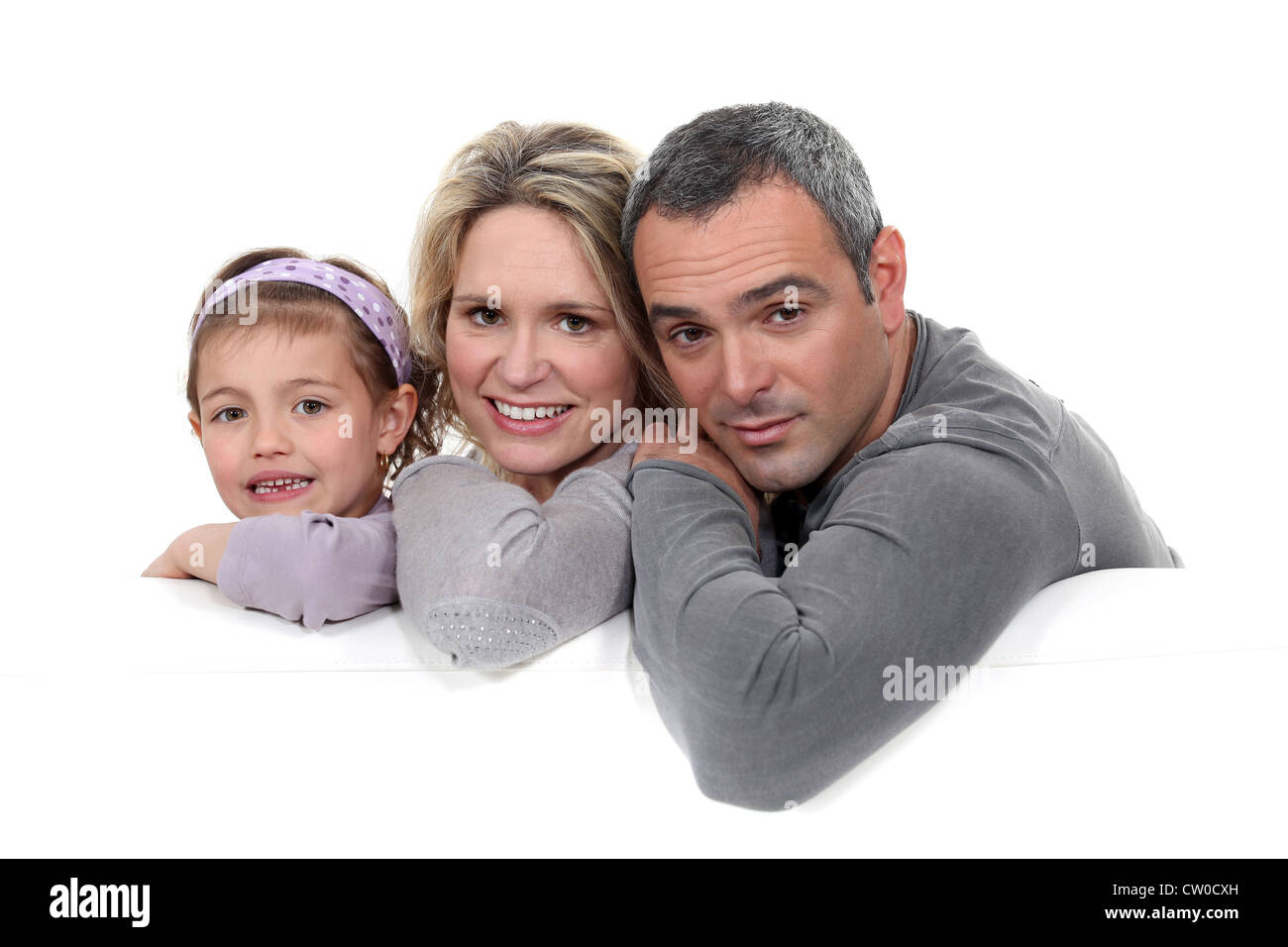 Ritratto di genitori con bambino Foto Stock