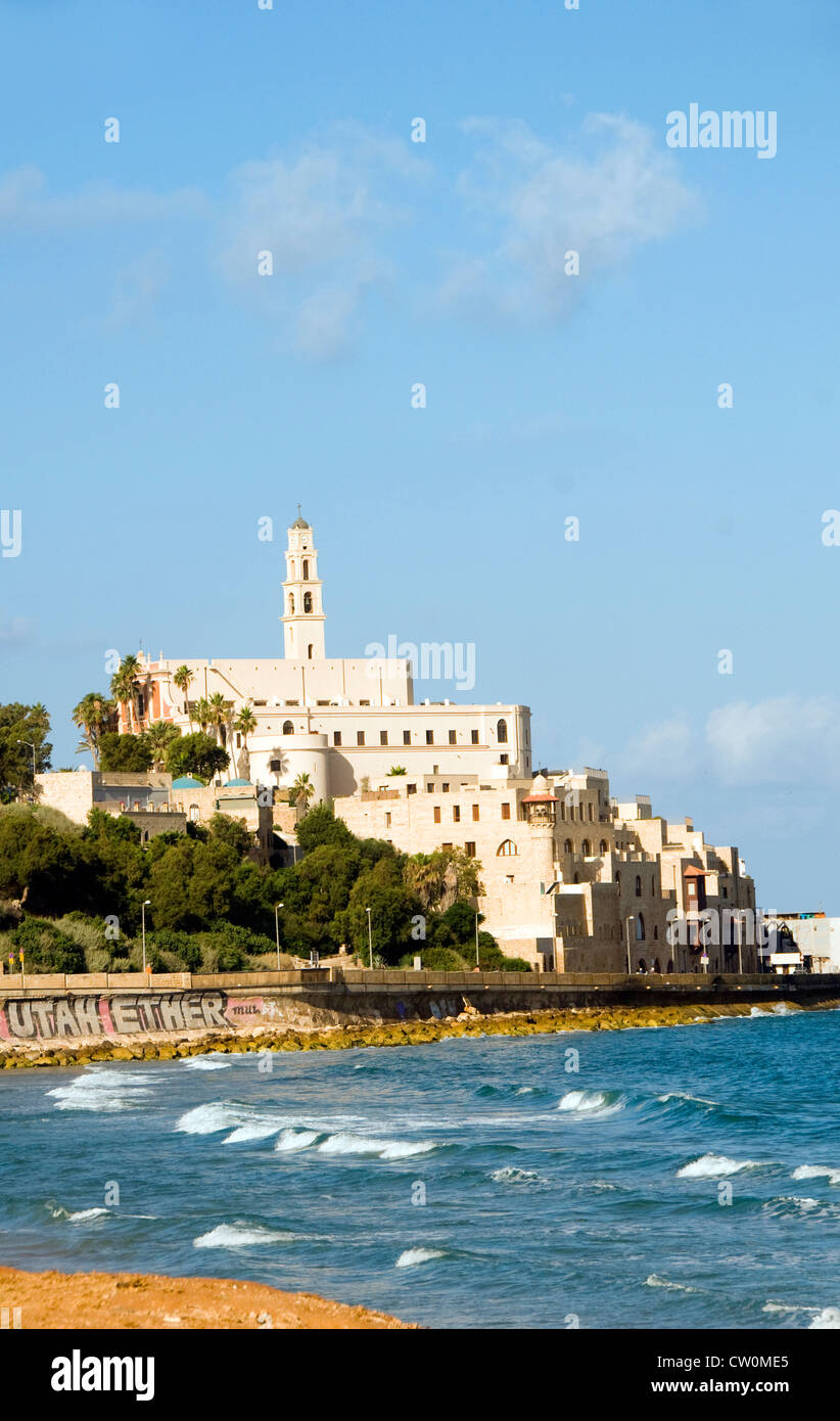 Centro storico la chiesa di San Pietro la città vecchia Jaffa Tel Aviv Israele sul Mare Mediterraneo Foto Stock