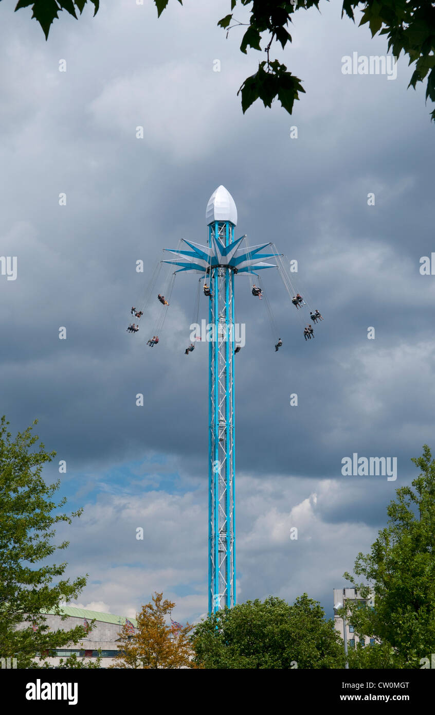 Star Flyer divertente guidare l'inestimabile London Wonderground sulla South Bank di Londra Foto Stock