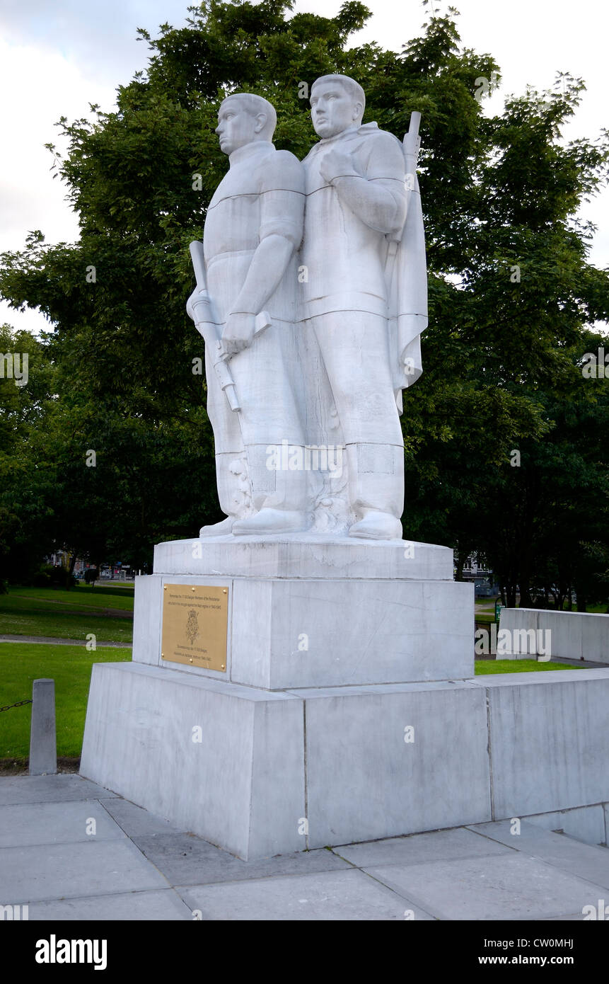 Monumento Nazionale a Liegi combattenti della resistenza della seconda guerra mondiale. LIEGE. Il Belgio. Europa Foto Stock