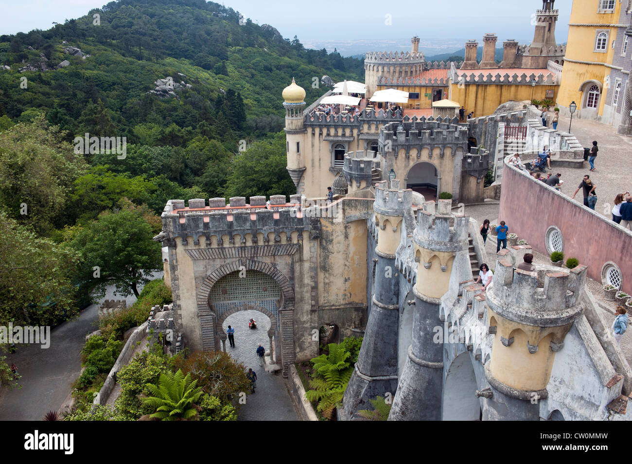 Palacio da Pena, Sintra, Portogallo. Foto Stock