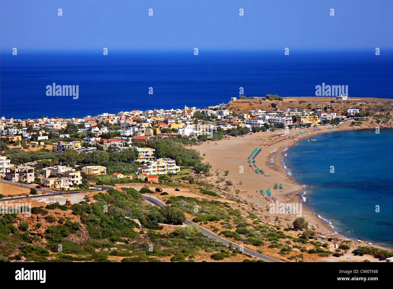 Paleochora città a sud della prefettura di Chania, Creta, Grecia Foto Stock
