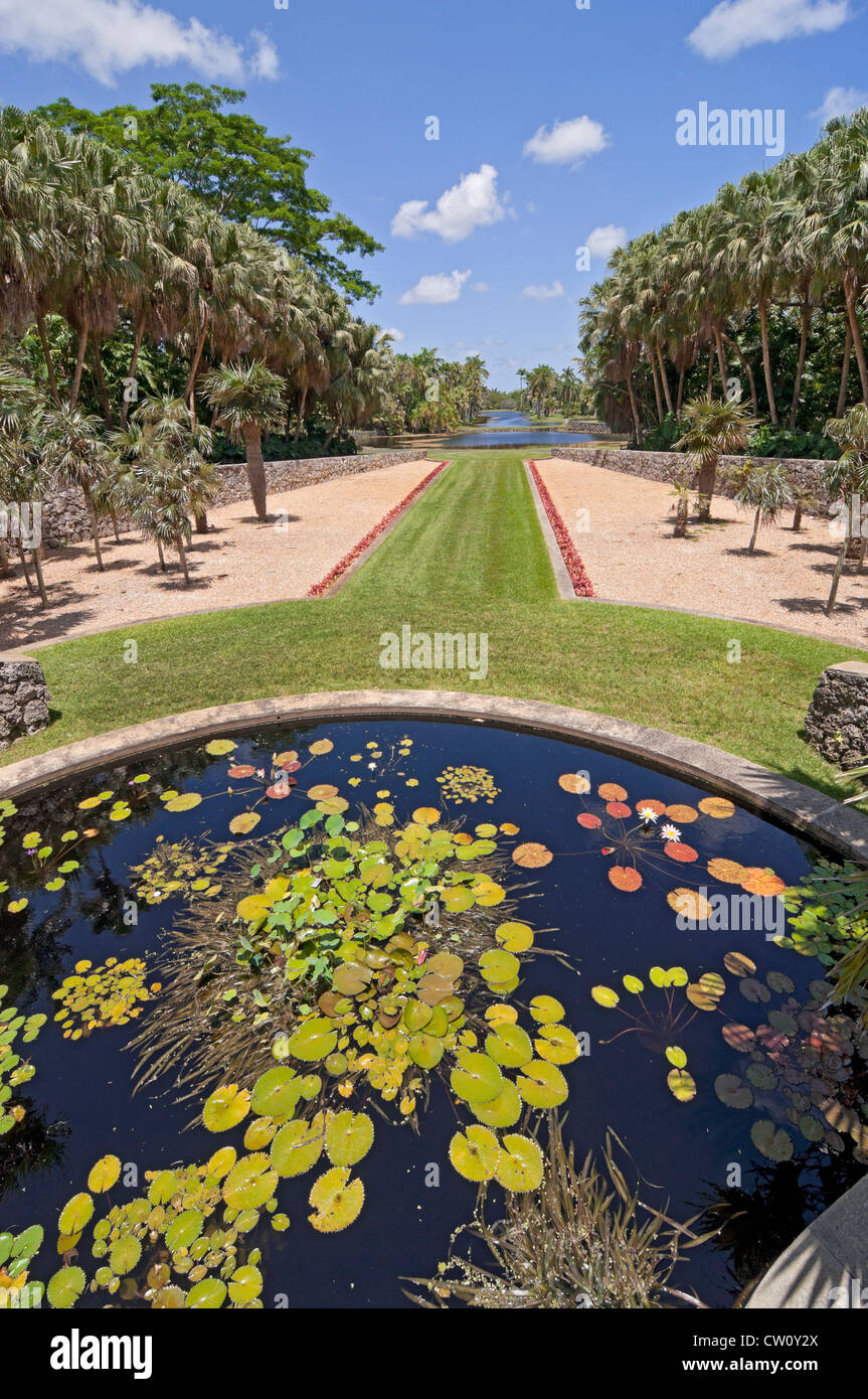 Fairchild Tropical Giardini Botanici a Coral Gables, un sobborgo di Miami, Florida. Foto Stock