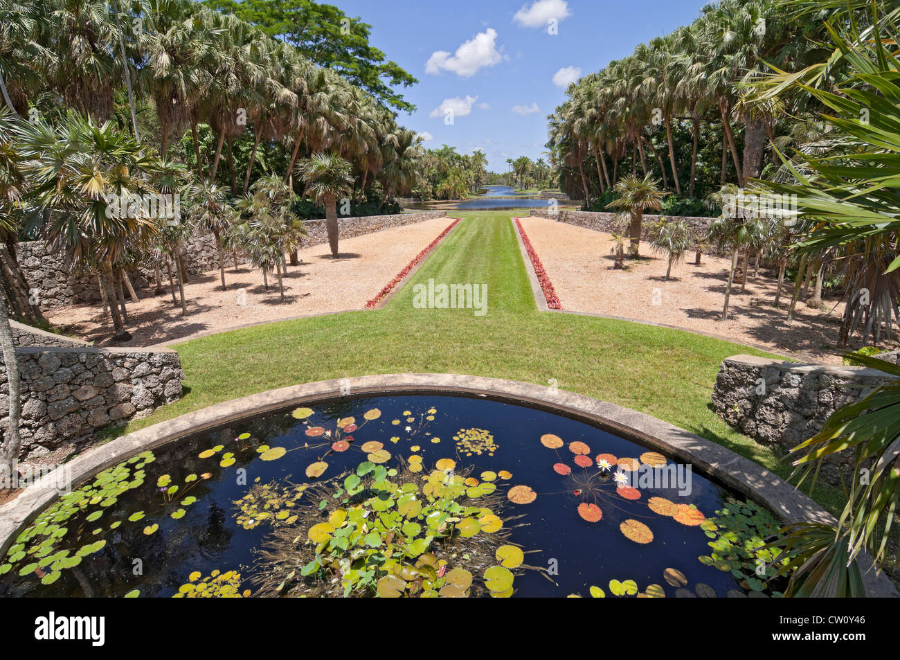 Fairchild Tropical Giardini Botanici a Coral Gables, un sobborgo di Miami, Florida. Foto Stock