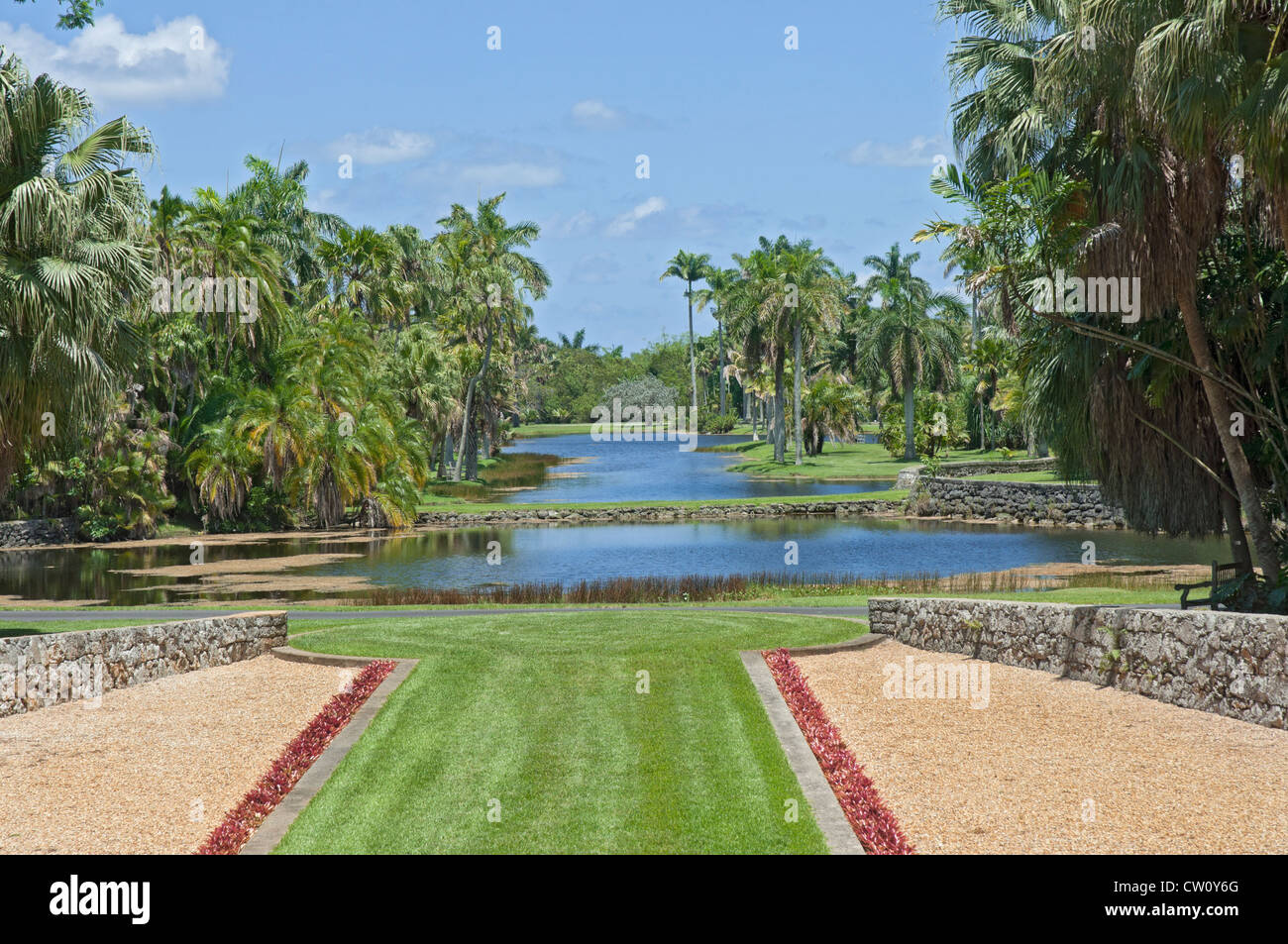 Fairchild Tropical Giardini Botanici a Coral Gables, un sobborgo di Miami, Florida. Foto Stock
