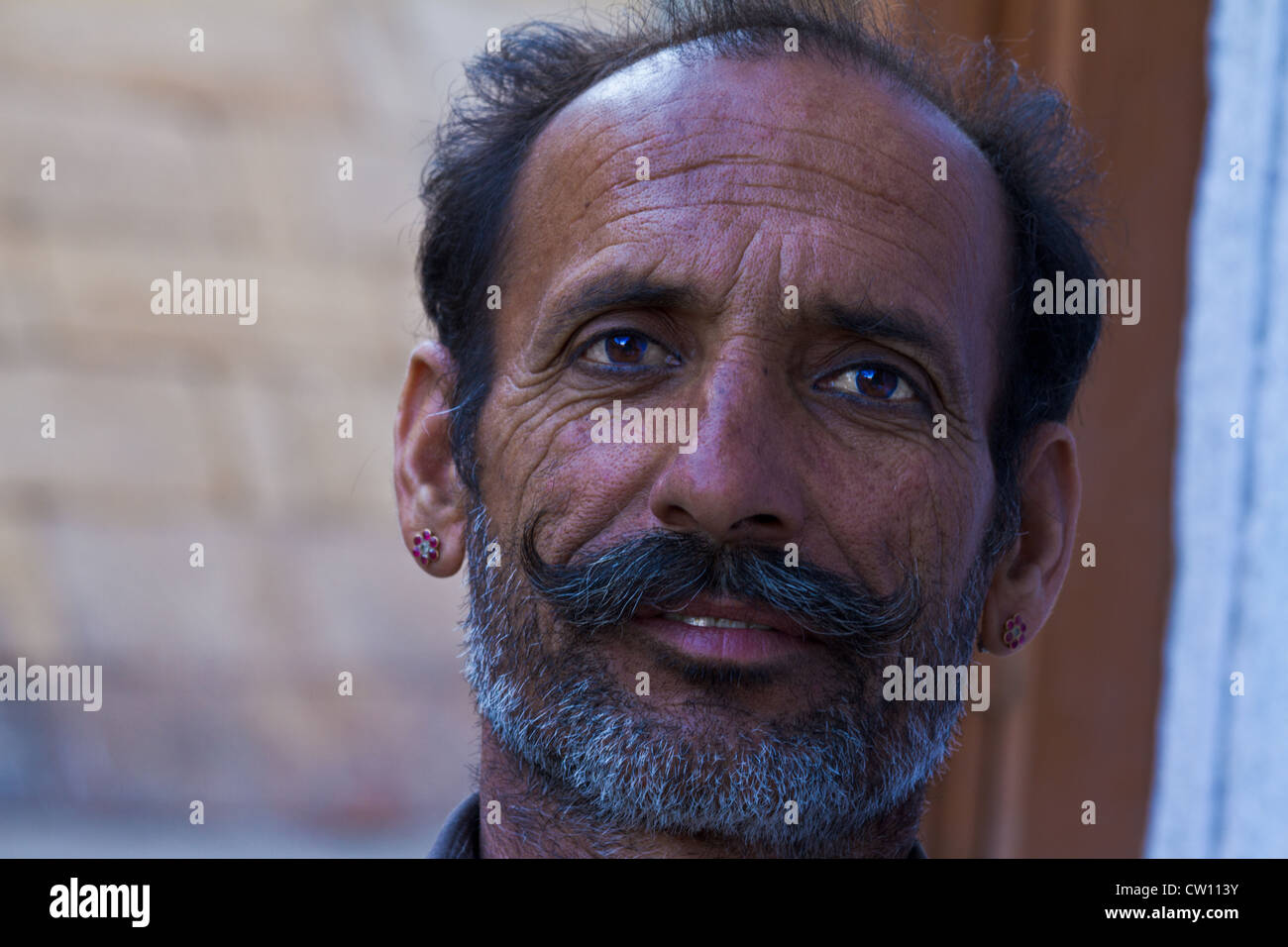 Ritratto di un locale in Jaisalmer Foto Stock