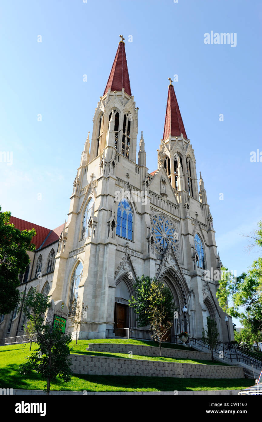 La cattedrale cattolica di Sant'Elena Montana MT US Foto Stock