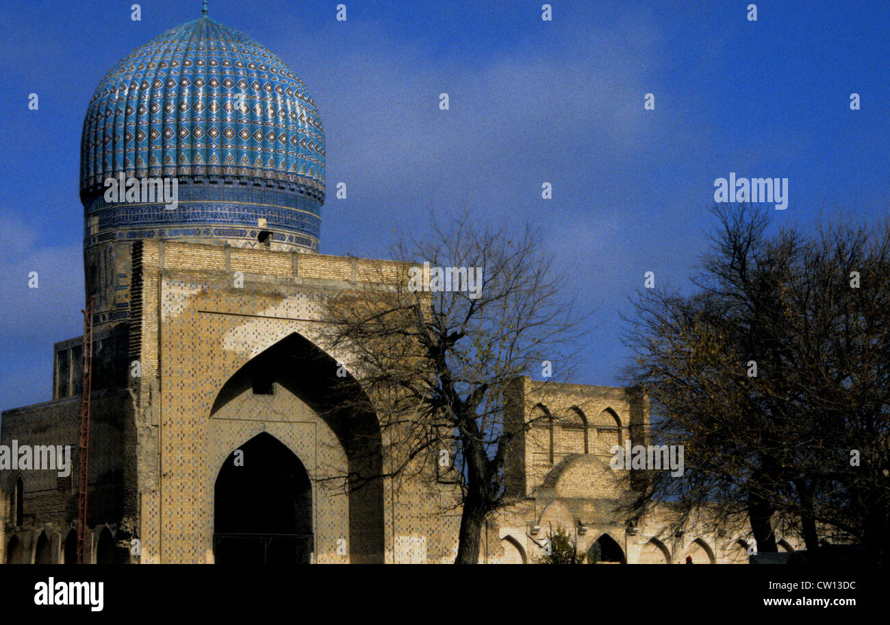 Mausoleo di Tamerlano a Samarcanda, Uzbekistan Foto Stock