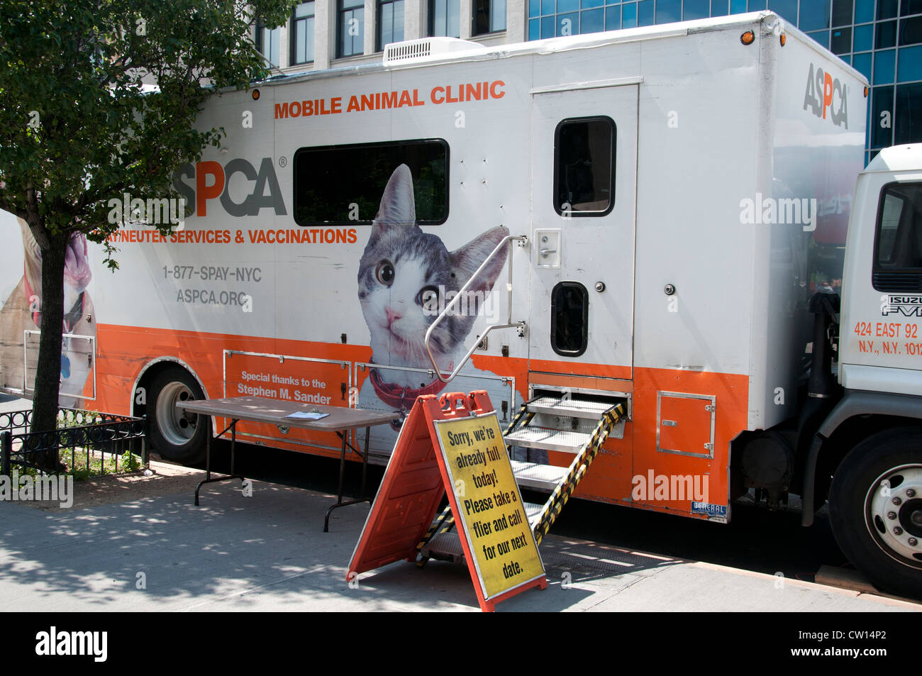 Mobile Animal Clinic Harlem New York Manhattan Stati Uniti Foto Stock