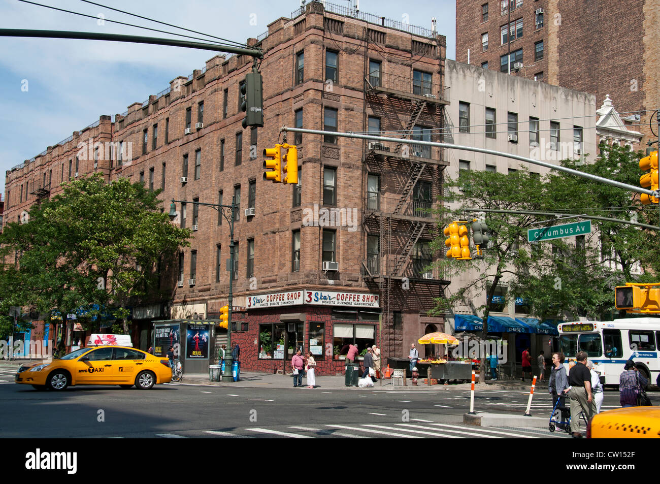Columbus Avenue W 86st Street Upper West Side di Manhattan a New York City Stati Uniti d'America Foto Stock