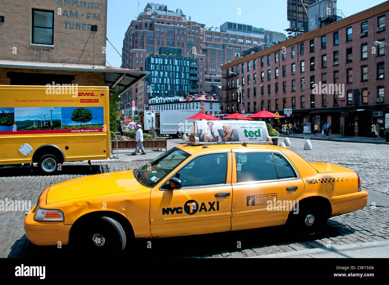 Cap Taxi Ottava Avenue W 14th Street Meatpacking District Manhattan New York City Stati Uniti d'America Foto Stock