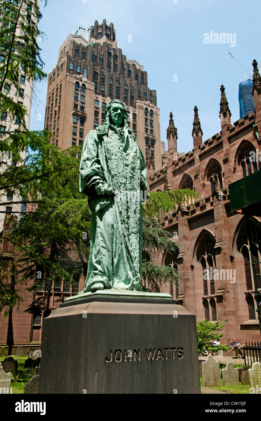 John Watt Trinità Chiesa Episcopale Broadway Lower Manhattan New York City Stati Uniti d'America Foto Stock