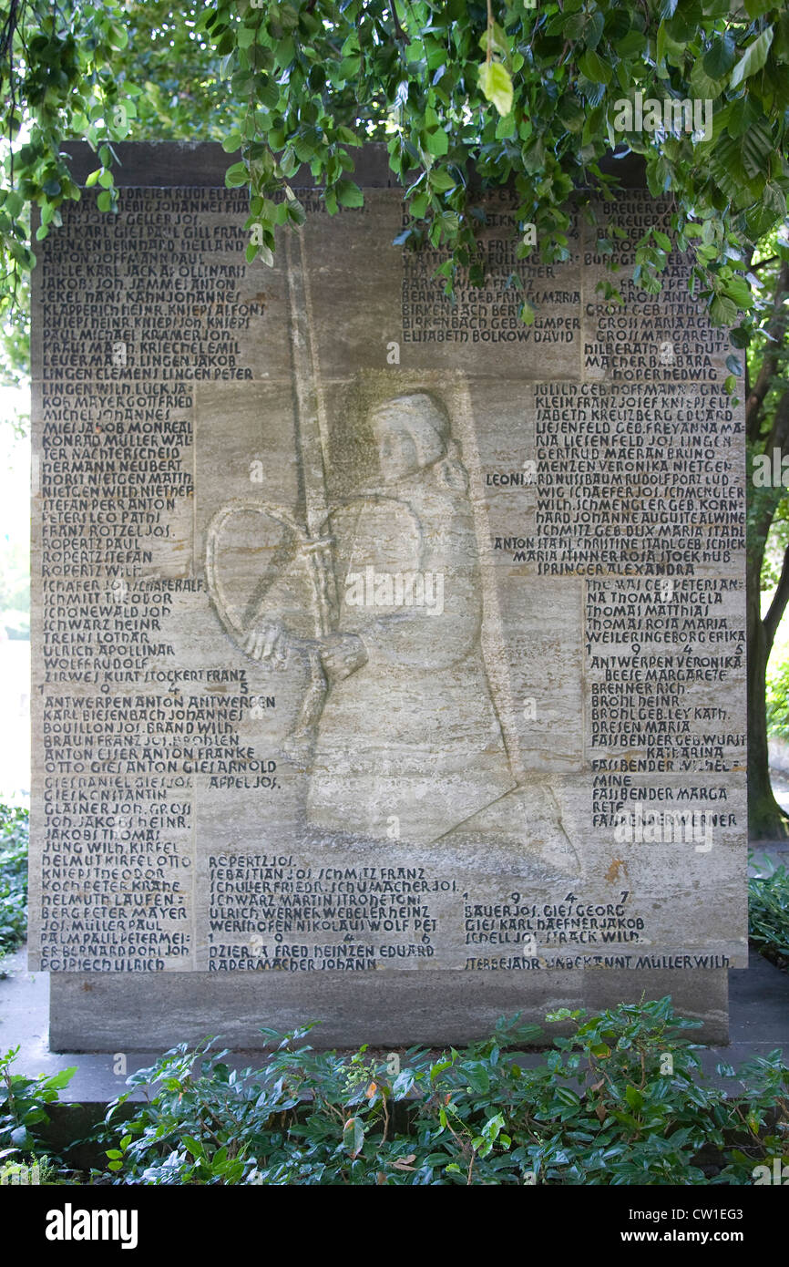 L'Europa, in Germania, in Renania, area di Bonn, Ahrweiler, monumento alle vittime della guerra Foto Stock