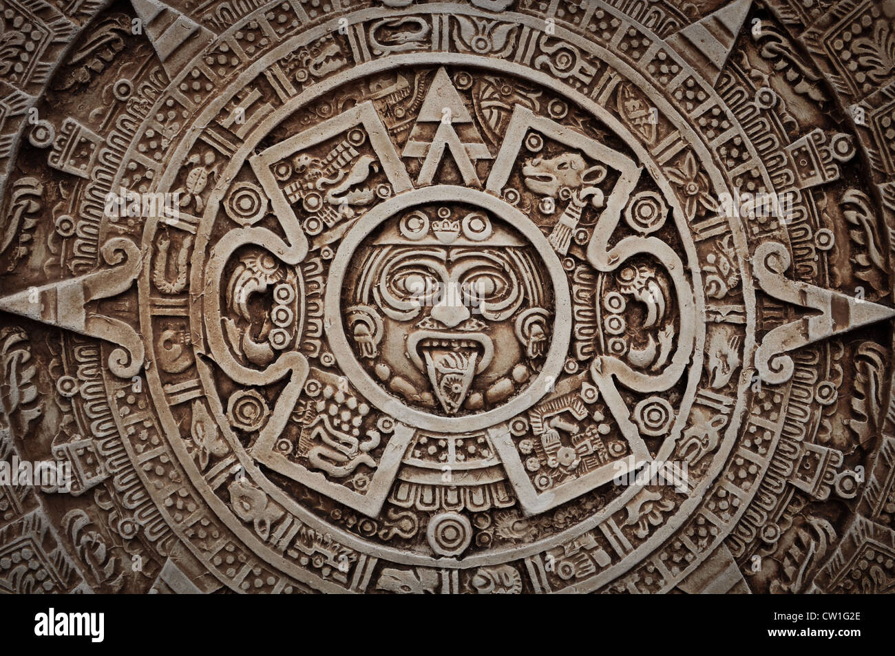 Calendario Maya Foto Stock