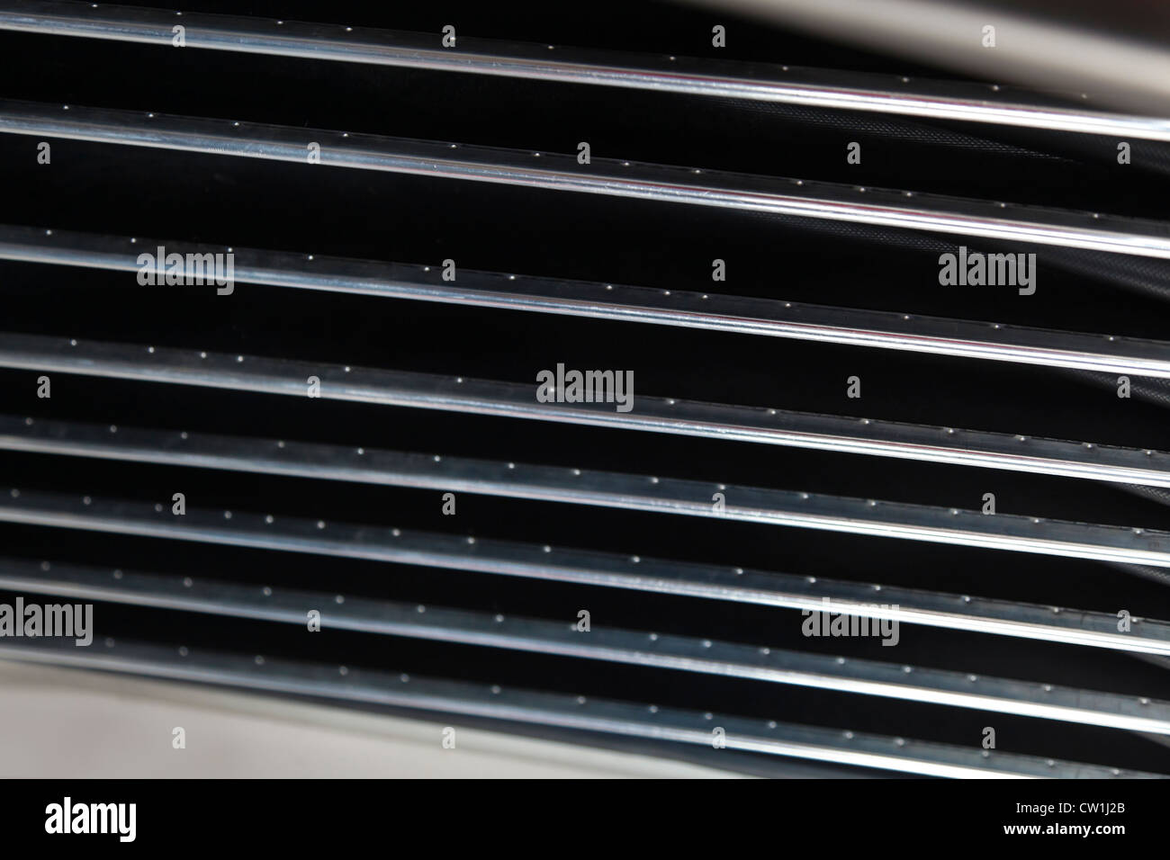 Questa immagini è un generico abstract della porta la chiusura meccanica da una strada auto o di tram Foto Stock