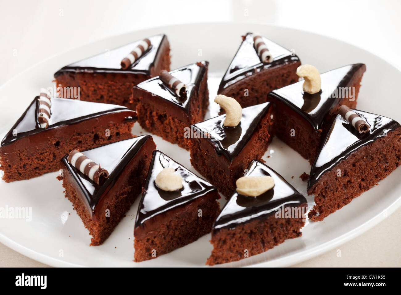 Dolci al cioccolato Foto Stock