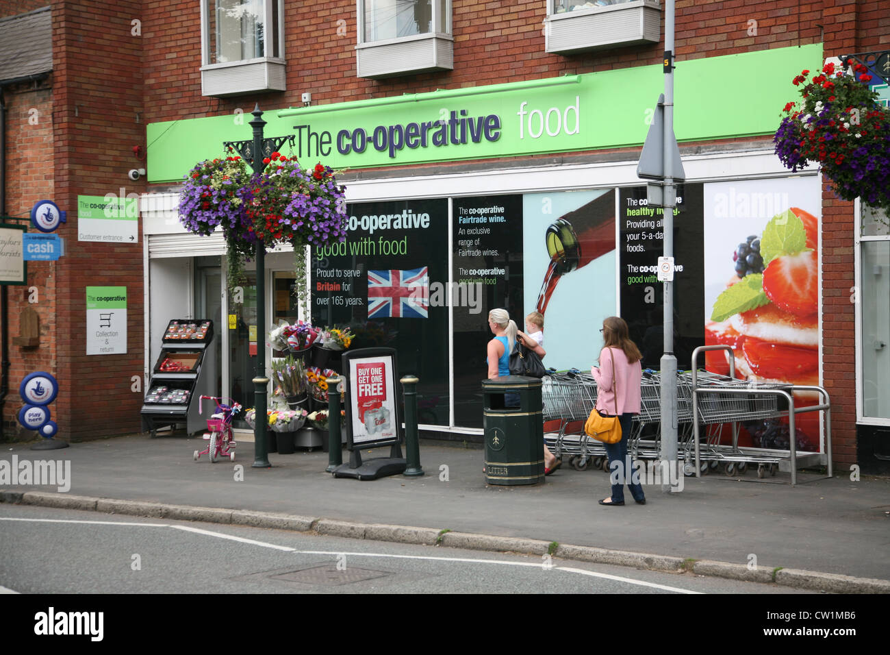 La coop negozio di alimentari a Barrow su soar un villaggio in Leicestershire Foto Stock
