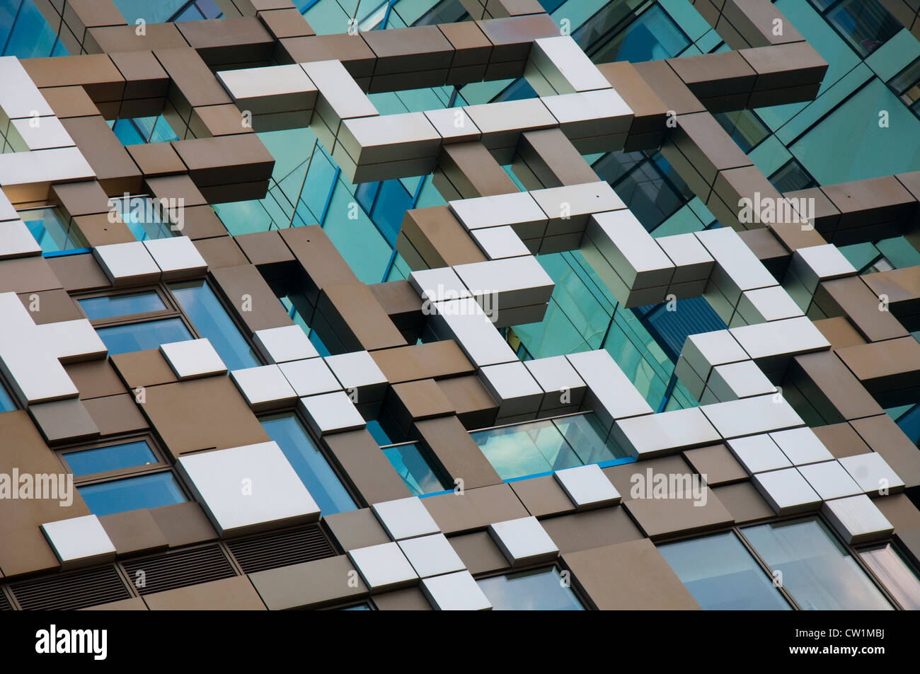 Close up del cubo in Birmingham City, West Midlands, Regno Unito Foto Stock