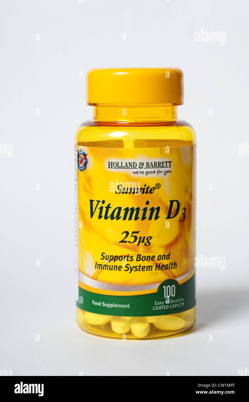 La vitamina D3 compresse Foto Stock