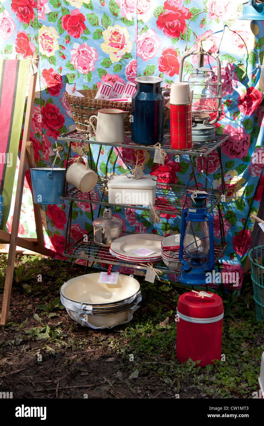 50's memorabilia del porto Eliot festival letterario San tedeschi Cornwall Regno Unito Foto Stock