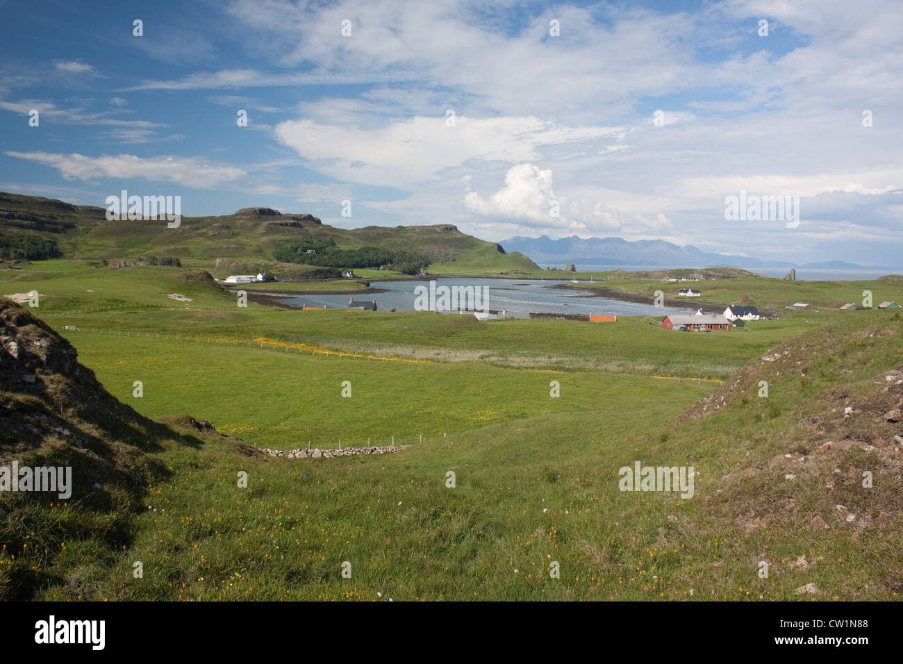 Isola di Canna, piccole isole Ebridi, Scozia Foto Stock