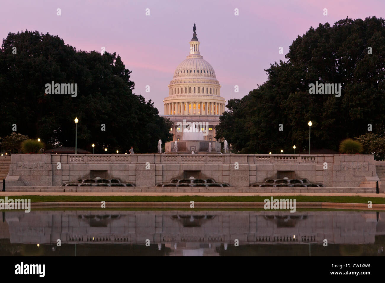 Noi Capitol Building all'alba - Washington DC, Stati Uniti d'America Foto Stock