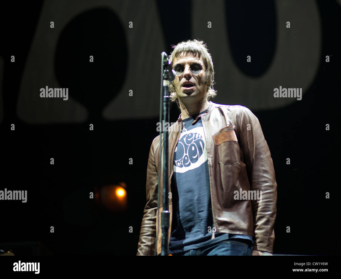 Liam Gallagher con Beady Eye ex di Oasis Foto Stock