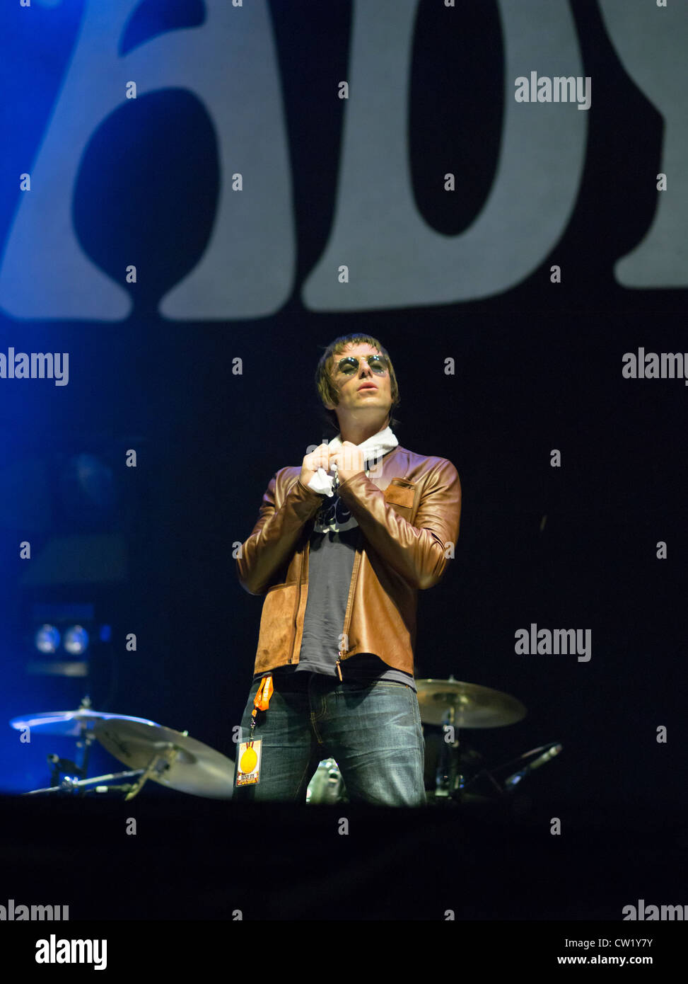 Liam Gallagher con Beady Eye ex di Oasis Foto Stock