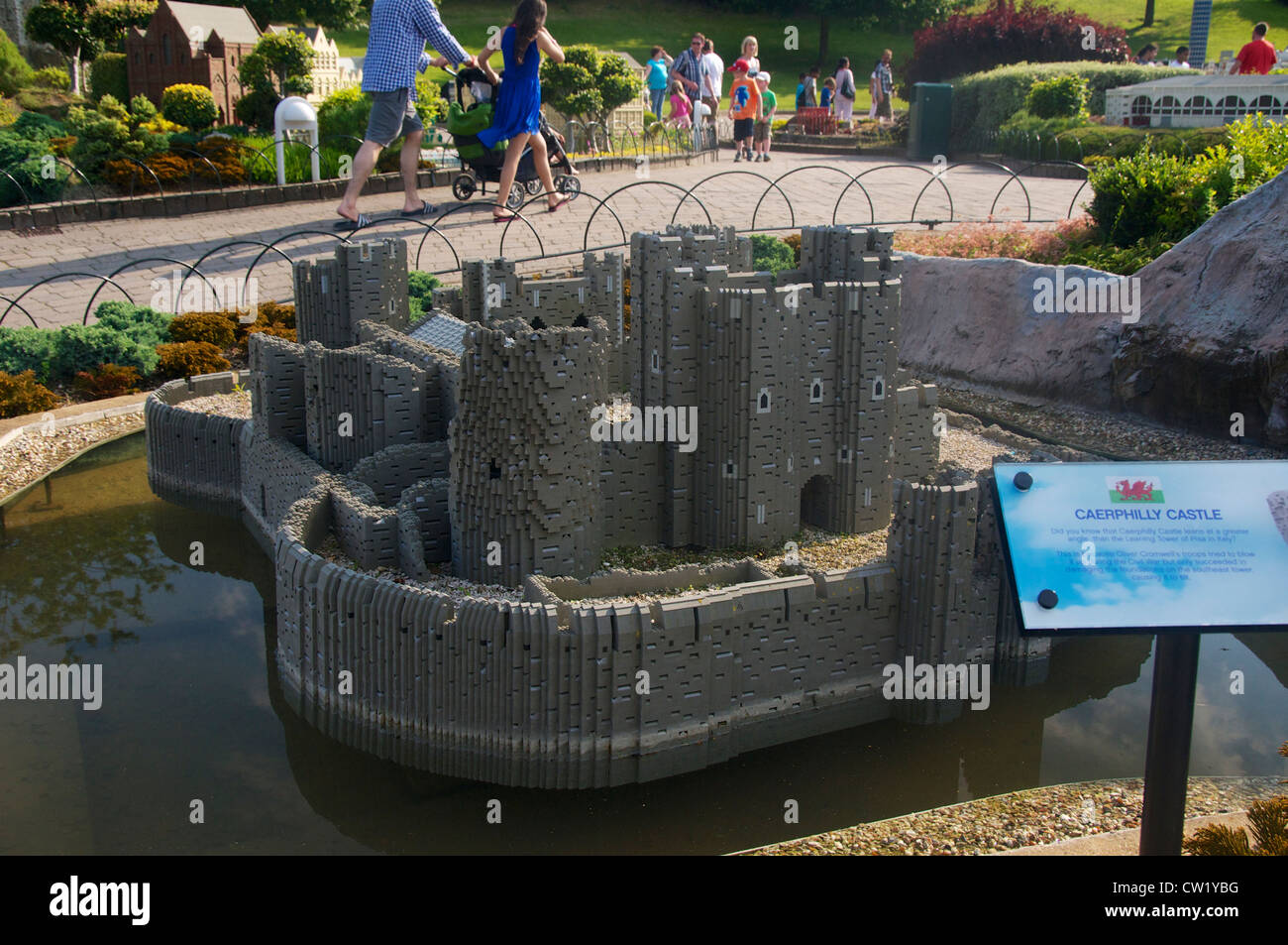 Giant modello di Lego a Legoland, Windsor, Inghilterra Foto Stock