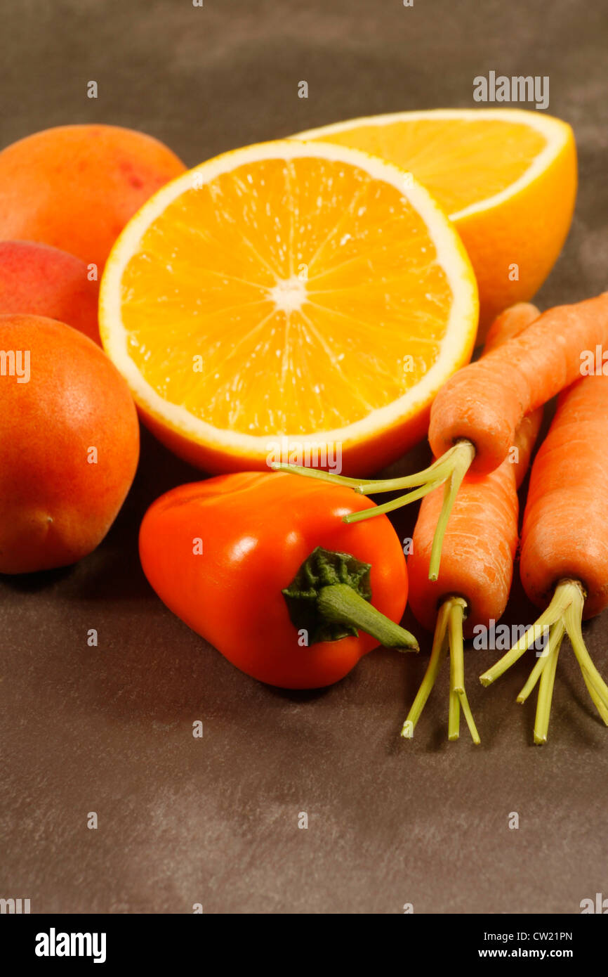 Orange la frutta e la verdura Foto Stock