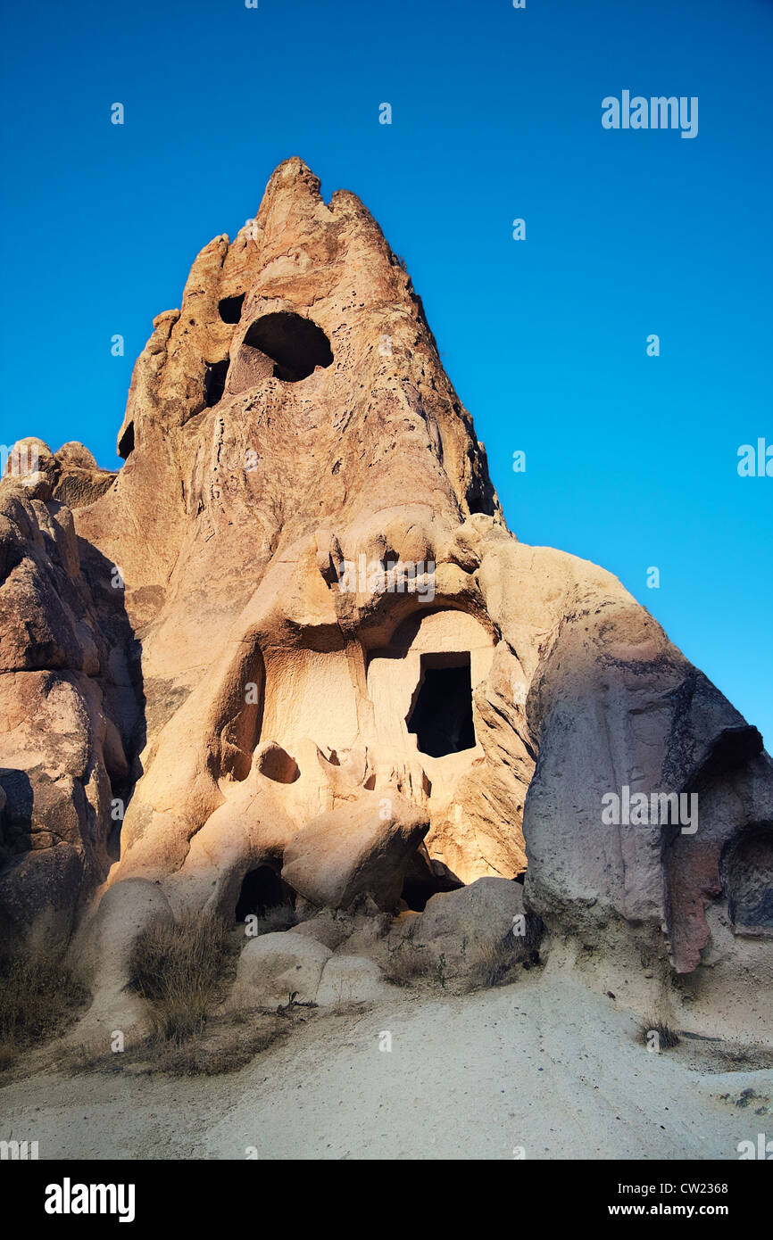 Goreme in Turchia - Le chiese cristiane tagliato nella roccia Foto Stock