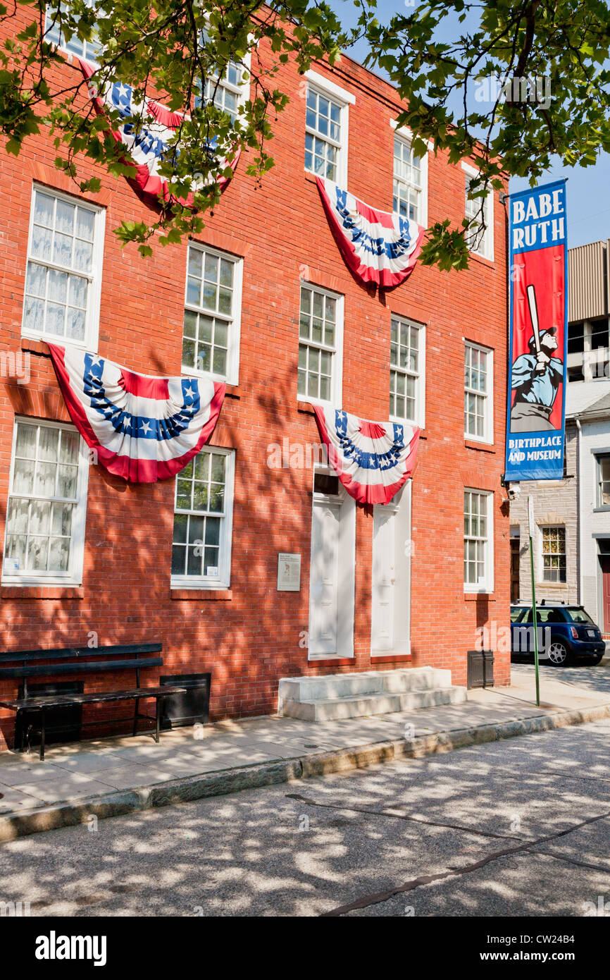 Babe Ruth Casa Natale e museo, Baltimore, Maryland Foto Stock